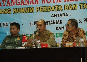 Tiga Perusda Tandatangani Nota Kesepakatan dengan Kejari Taput