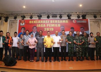 Kapolrestabes Medan Adakan Deklarasi Bersama Jaga Pemilu 2019