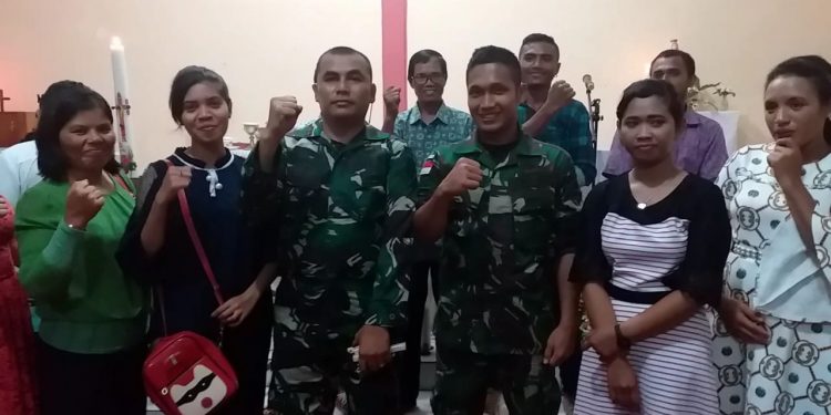 Prajurit Satgas Yonif 126/ Kala Cakti Ikuti Perayaan Paskah Bersama TNI/Polri dan Masyarakat Prajurit Satgas Yonif 126/ Kala Cakti Ikuti Perayaan Paskah Bersama TNI/Polri dan Masyarakat
