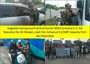Prajurit Kodam I/BB Kampanyekan Hari Air Sedunia Serentak di 5 Titik dari Binjai Hingga Lubuk Pakam