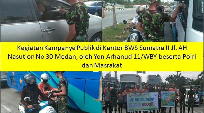 Prajurit Kodam I/BB Kampanyekan Hari Air Sedunia Serentak di 5 Titik dari Binjai Hingga Lubuk Pakam Prajurit Kodam I/BB Kampanyekan Hari Air Sedunia Serentak di 5 Titik dari Binjai Hingga Lubuk Pakam
