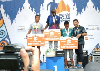 Pratu Wilman Pasaribu Raih Juara II Mandiri Yogya Marathon International 2019