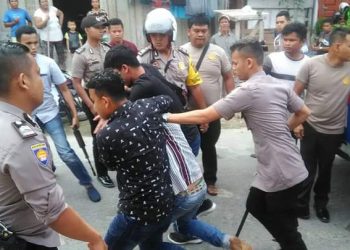 Demo Anarkis di Gudang KPU 13 Orang Warga Toma Diamankan Polres Nisel