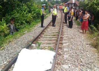 Lukas Butar-Butar Tewas Disambar Kereta Api Saat Bertelepon