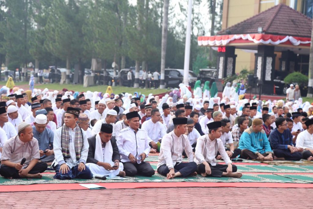 Begini Suasana Sholat Idul Fitri 1440 H/ 2019 di Lapangan KS Tubun Poldasu