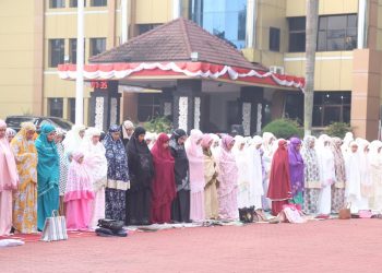 Begini Suasana Sholat Idul Fitri 1440 H/ 2019 di Lapangan KS Tubun Poldasu