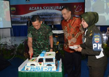 Mayjen TNI MS Fadhilah Hadiri Syukuran HUT Pomad ke-73 di Mapomdam I/BB