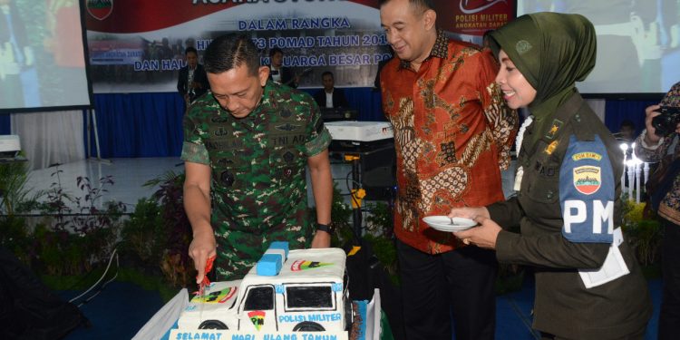 Mayjen TNI MS Fadhilah Hadiri Syukuran HUT Pomad ke-73 di Mapomdam I/BB