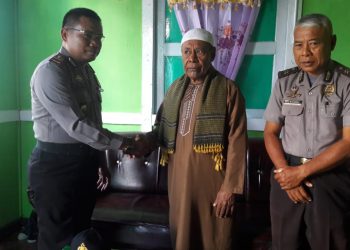 Diangkat jadi Kapolsek Sorong Kepulauan, IPDA J Sibagariang Silaturahmi Ke Tokoh Agama
