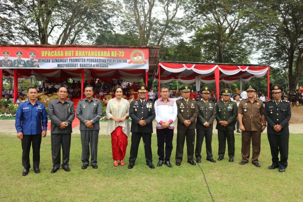 Polres Simalungun Gelar Upacara dan Syukuran HUT Bhayangkara Ke-73