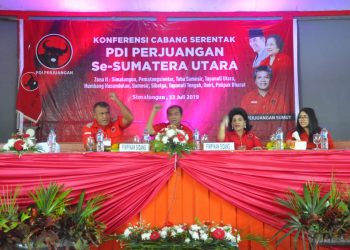Konfercab PDIP Zona II, Mangatas Silaen Pimpin Tobasa, di Simalungun Samrin Girsang Singkirkan Maha Darma Saragih