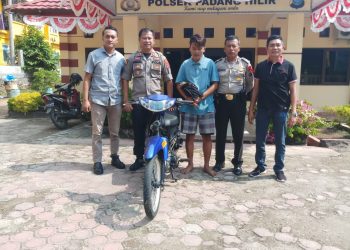 Tersangka Pencuri Sepedamotor dari Mesjid, Diringkus Polsek Padang Hilir