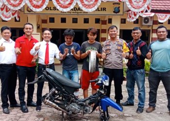 AKP David Sinaga Pimpin Penangkapan Pencuri Sepedamotor di Depan Hotel Top In