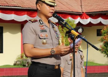 Komit Perangi Narkoba, Polres Nias Gelar Upacara Penandatanganan Surat Pernyataan Bebas Narkoba