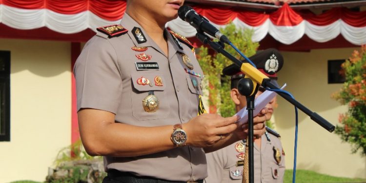Komit Perangi Narkoba, Polres Nias Gelar Upacara Penandatanganan Surat Pernyataan Bebas Narkoba