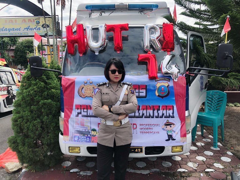 Brigadir Stephanie Simamora dan Bripda Ayu, Idola saat Karnaval Kebudayaan Siantar