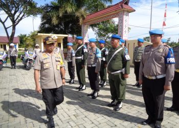 AKBP M Liberty Panjaitan Pimpin  Apel Gelar Pasukan Operasi Patuh Toba 2019