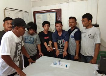 Tiga Sekawan Diringkus Saat Pesta Sabu