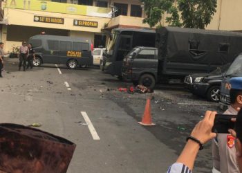Pakai Atribut Ojek Online, Ledakkan Bom di Polrestabes Medan