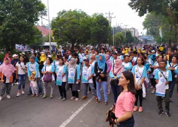 Komunitas Teman Tuli Ramaikan Car Free Day di Siantar