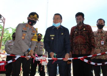 Menjelang Mutasi, Kapolres Nias AKBP Deni Kurniawan Resmikan Pospol Subsektor Lahomi