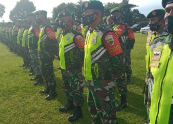 Danramil 20/Sindar Raya Pimpin Apel Gelar Pasukan Pengamanan Pilkada Serentak 2020