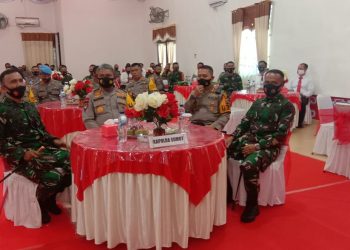 Danyon 126/Kala Cakti Sambut Kunjungan Kapolda Di Polres Labuhan Batu