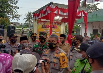 Danramil 17/Datuk Bandar Kodim 0208/Asahan Bersama Polsek Datuk Bandar Sambut Kunjungan Kerja Kampung Tangguh