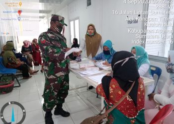 Personel Jajaran Kodim 0208/Asahan Laksanakan Pendataan Peserta KB di Puskesmas