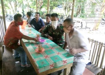 Personel Kodim 0208/Asahan Himbau Warga Terapkan New Normal