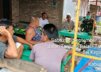 Jajaran Kodim 0208/Asahan Aktif Laksanakan Komsos Terkait Covid-19