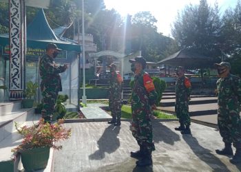Sebelum Melaksanakan Tugas Rutin, Personil Jajaran Kodim 0207/Simalungun Melalui Koramil 11/Parapat Melaksanakan Apel Pagi