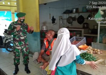 TNI-POLRI Laksanakan Pemantauan Berjalannya New Normal Di Pajak Delima
