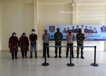 Sinergitas Antara Personil Jajaran Kodim 0208/Asahan Dan Instansi Terkait Dalam Memberantas Wabah Virus Corona