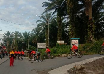 Personel Kodim 0207/Simalungun Laksanakan Pem Jalur Gowes Danrem 022/PT