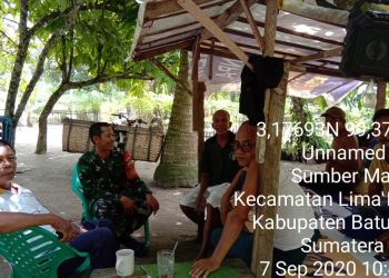 Personel Jajaran Kodim 0208/Asahan Minta Warga Agar Tidak Panik Hadapi Wabah Covid-19 Namun Tetap Waspada