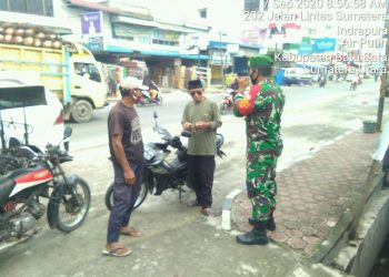 Dalam Rangka Bersihkan Lingkungan Dengan Gotong Royong, Personel Jajaran Kodim 0208/Asahan Berkoordinasi Bersama Kadus