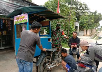 Dengan Komunikasi Sosial, Kodim 0208/Asahan Tegakkan Pendisiplinan Kesehatan Terkait Pentingnya Penggunaan Masker