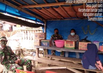 Jalin Kekompakan Personel Jajaran Kodim 0208/Asahan Dengan Warga Laksanakan Komsos Terkait Keamanan Dan Ketertiban Lingkungan