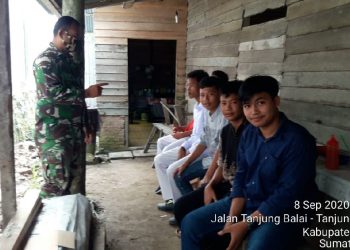 Jalin Hubungan Baik TNI-Pelajar Melalui Sosialisasi Protokol Kesehatan