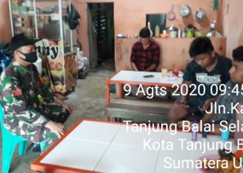 Jalin Komunikasi Dengan Warga Guna Tularkan ProkesOleh Personel Kodim 0208/Asahan
