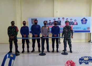 Personel Kodim 0208/Asahan Laksanakan Serah Terima Pengamanan Gugus Tugas Covid-19