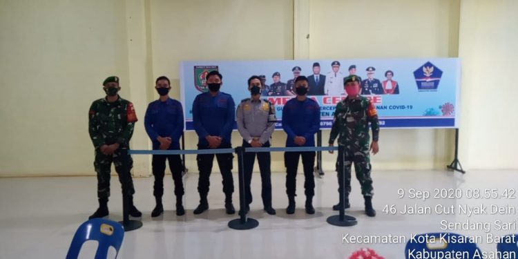 Personel Kodim 0208/Asahan Laksanakan Serah Terima Pengamanan Gugus Tugas Covid-19