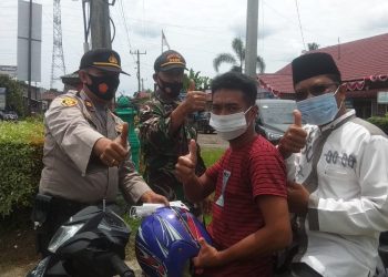 Para Personil Kodim 0208/Asahan Himbau Masyarakat Terapkan New Normal