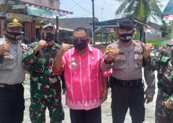 Personel Kodim 0208/Asahan Melalui Koramil-07/Air Joman Kembali Ajak Warga Patuhi Protokol Kesehatan Covid-19