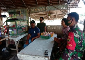 Tularkan Protokol Covid-19 Kepada Mitra Karib Oleh Personel Jajaran Kodim 0208/Asahan