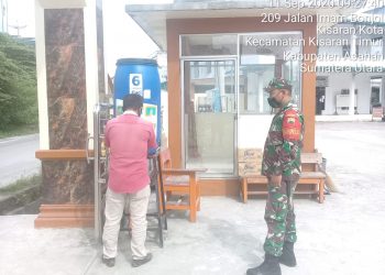 Personel Jajaran Kodim 0208/Asahan Kembali Ajak Pengurus dan Jema'ah Masjid Untuk Patuhi Protokol Kesehatan