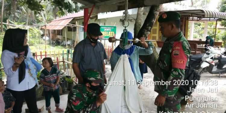 Wujudkan Balita Sehat, Personel Jajaran Kodim 0208/Asahan Dampingi Pelayanan Posyandu