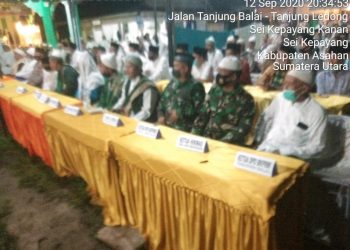 Kodim 0208/Asahan Melalui Danramil dan Babinsa Koramil 10/Sei Kepayang Turut Hadiri Peringatan HAUL Ke-19