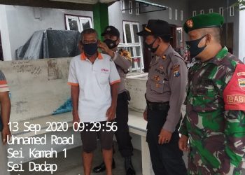 Tak Bosan Personel Kodim 0208/Asahan Mengingatkan Warga Tentang Pentingnya Memakai Masker